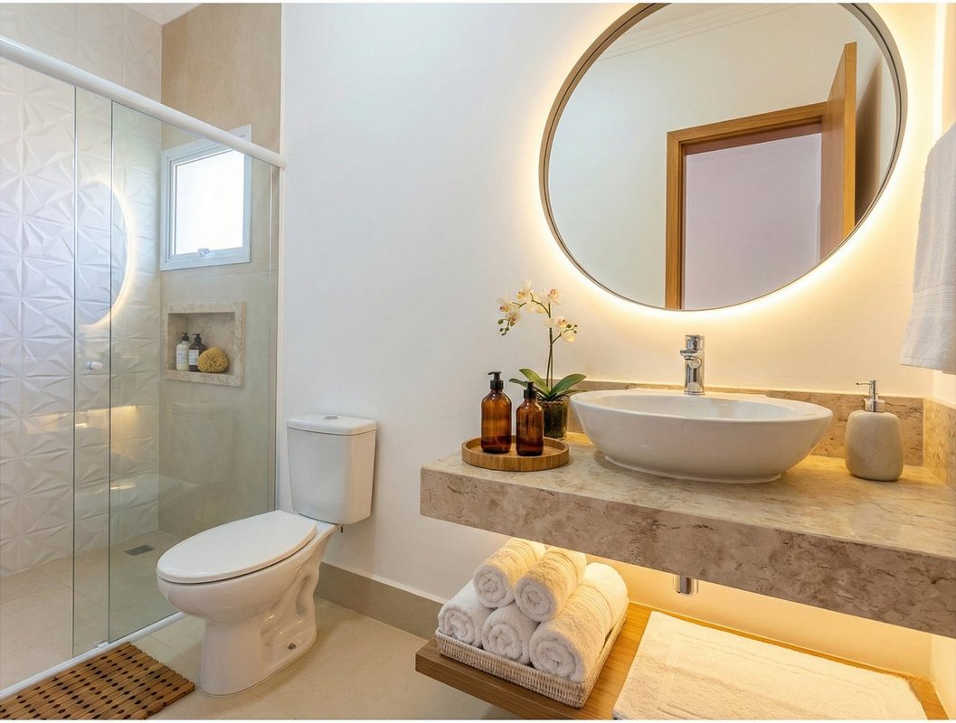 Depois - Banheiro Moderno